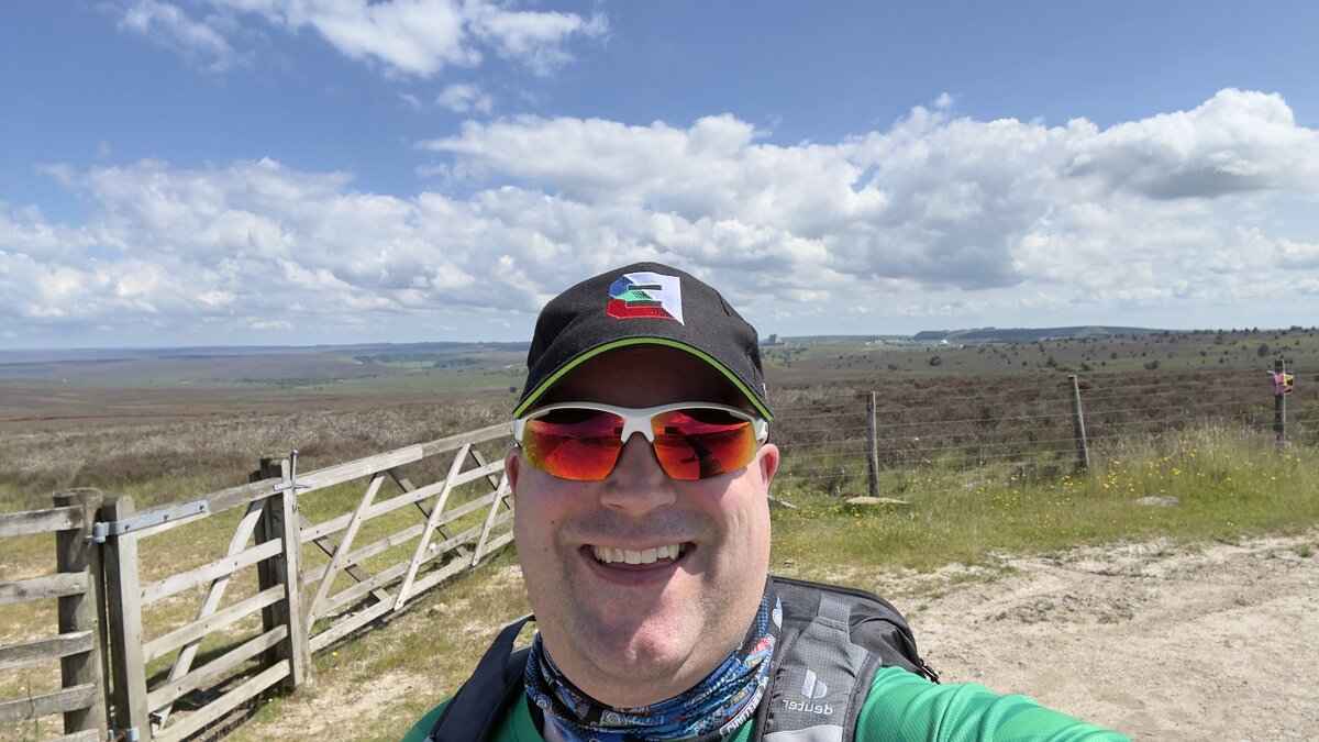 Somewhere on the moors — looking suitably broken